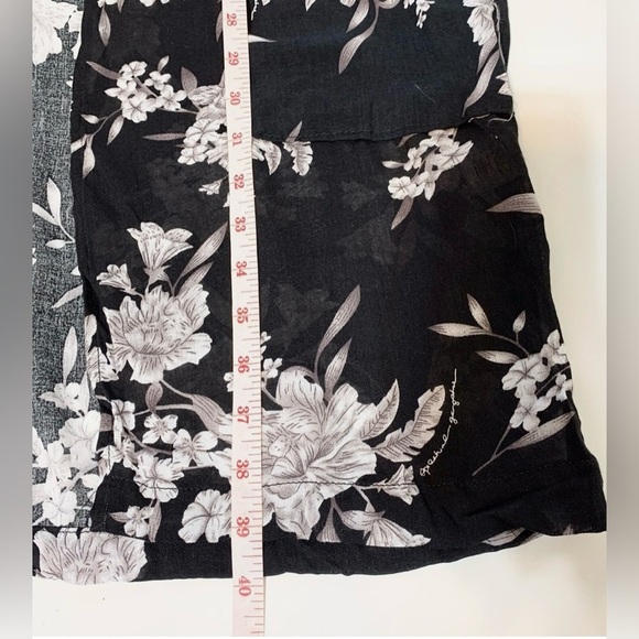 Spiritual Gangster Bathrobe Size OS Black Floral - Picture 7 of 10